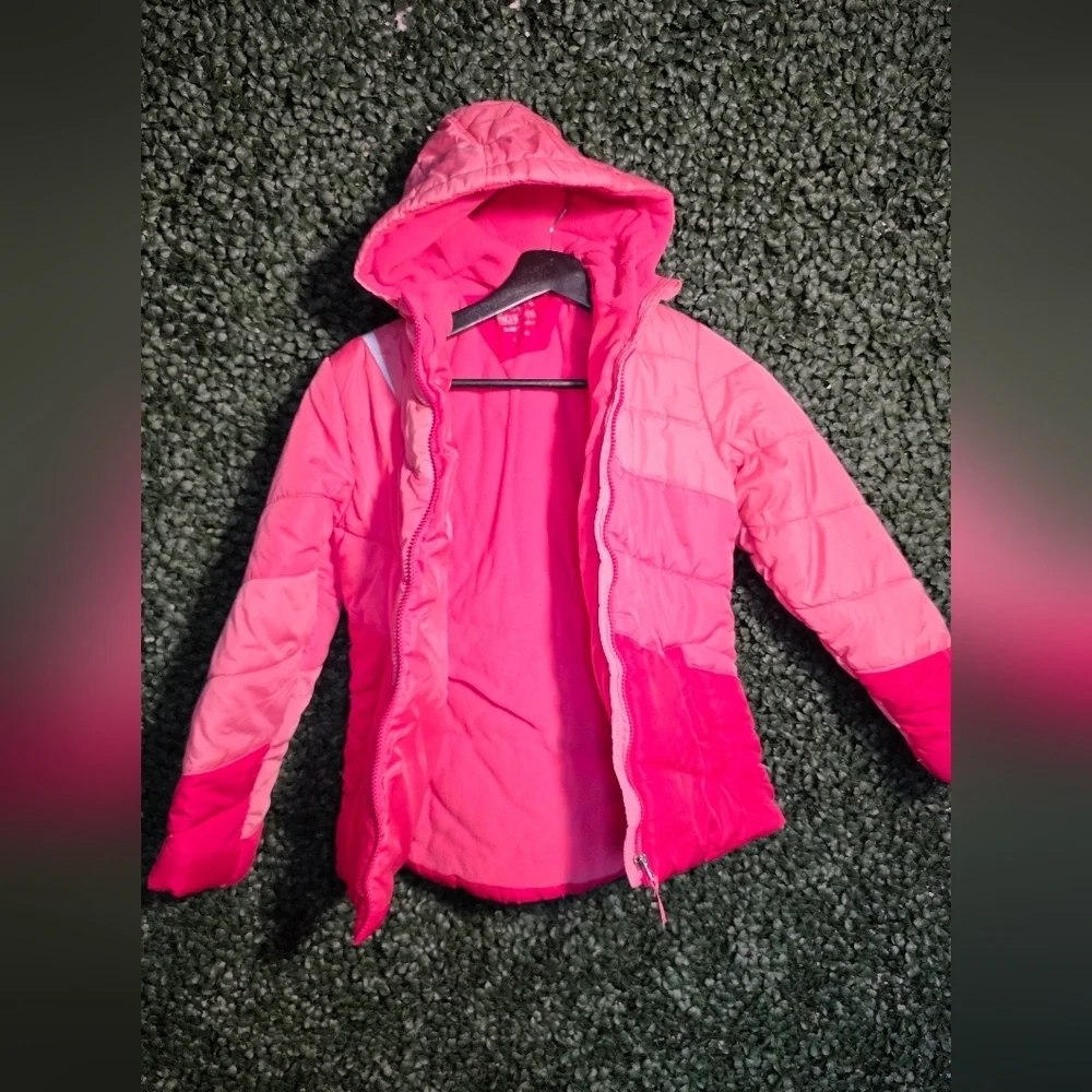Kids Pink Hooded Jacket